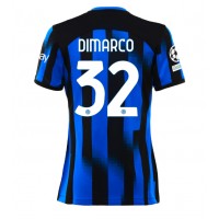 Dres Inter Milan Federico Dimarco #32 Domaci za Žensko 2023-24 Kratak Rukav